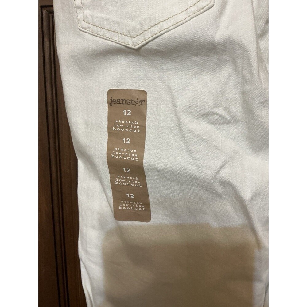 Jeanstar Mercury White Stretch Low Rise Bootcut Jeans Size 12 NWT - Picture 5 of 5